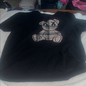 Black  T-Shirt with Bear Design